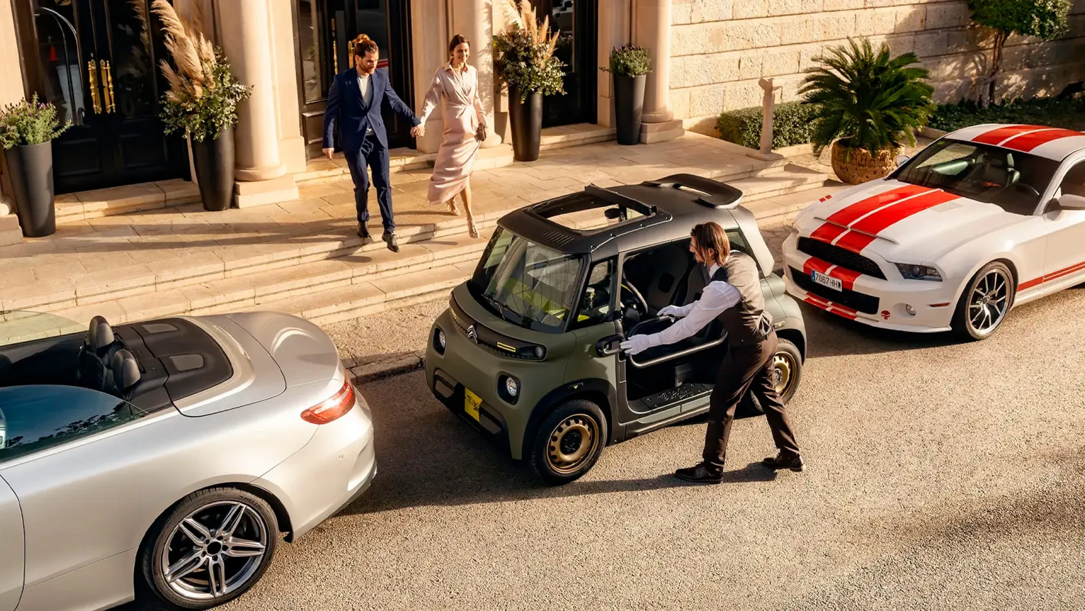 VOS Citroën Ami geparkeerd